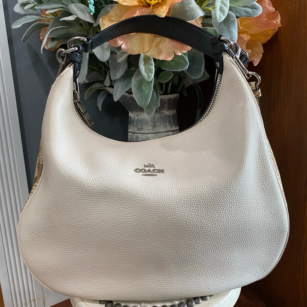 Coach snakeskins print accent bag